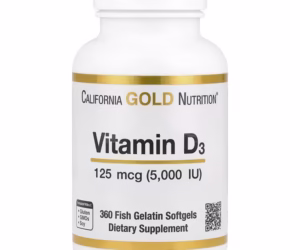 California Gold Nutrition, Vitamin D3, 125 mcg (5,000 IU), 360 Fish Gelatin Softgels